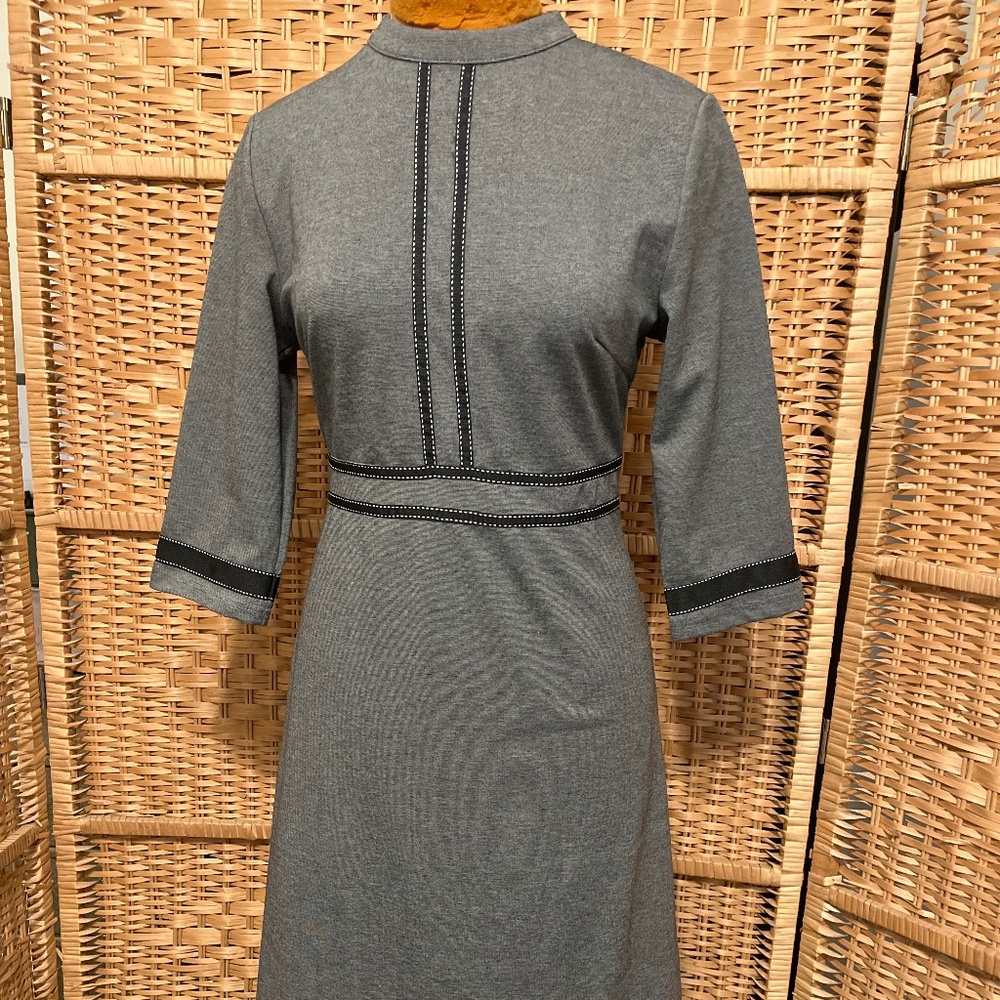 Stretch 60’s madmen style high neck dress